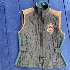 Ralph Lauren olive quilted vest